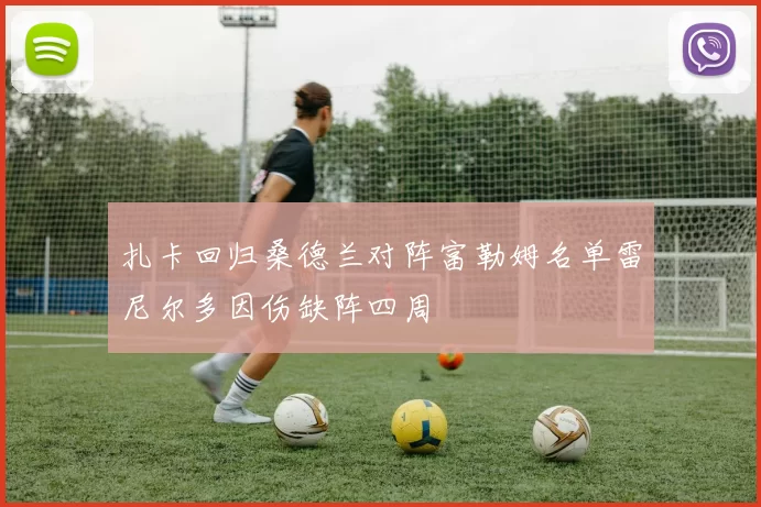 扎卡回归桑德兰对阵富勒姆名单雷尼尔多因伤缺阵四周
